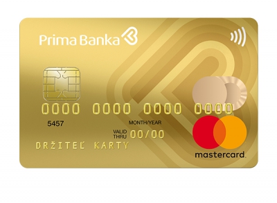 Platobná karta MasterCard Gold