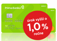 Osobný účet, ktorý odmeňuje