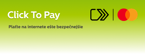 ClicktoPay - Plaťte na internete ešte bezpečnejšie