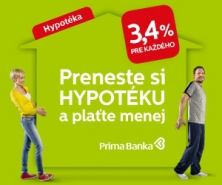 Prima banka znižuje úrokové sadzby hypoték a garantuje rovnakú sadzbu pre každého